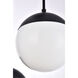 Oyster Bay 3 Light 18 inch Black Pendant Ceiling Light