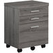 Robeson Dark Taupe and Black Filing Cabinet