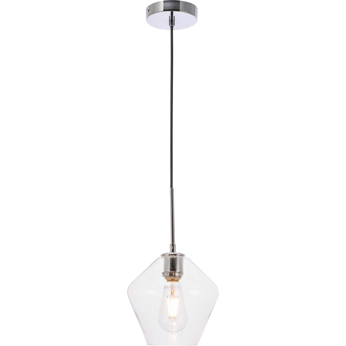 Rochester 1 Light 8 inch Chrome Pendant Ceiling Light