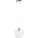 Rochester 1 Light 8 inch Chrome Pendant Ceiling Light
