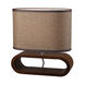Millvale 12 inch 60 watt Bennford Natural Stain Table Lamp Portable Light