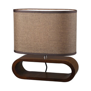 Millvale 12 inch 60 watt Bennford Natural Stain Table Lamp Portable Light