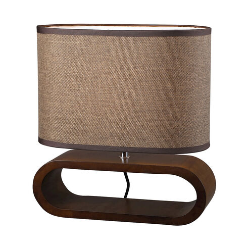 Millvale 12 inch 60 watt Bennford Natural Stain Table Lamp Portable Light