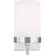 Reading 1 Light 4 inch Chrome Bath Vanity Wall Light