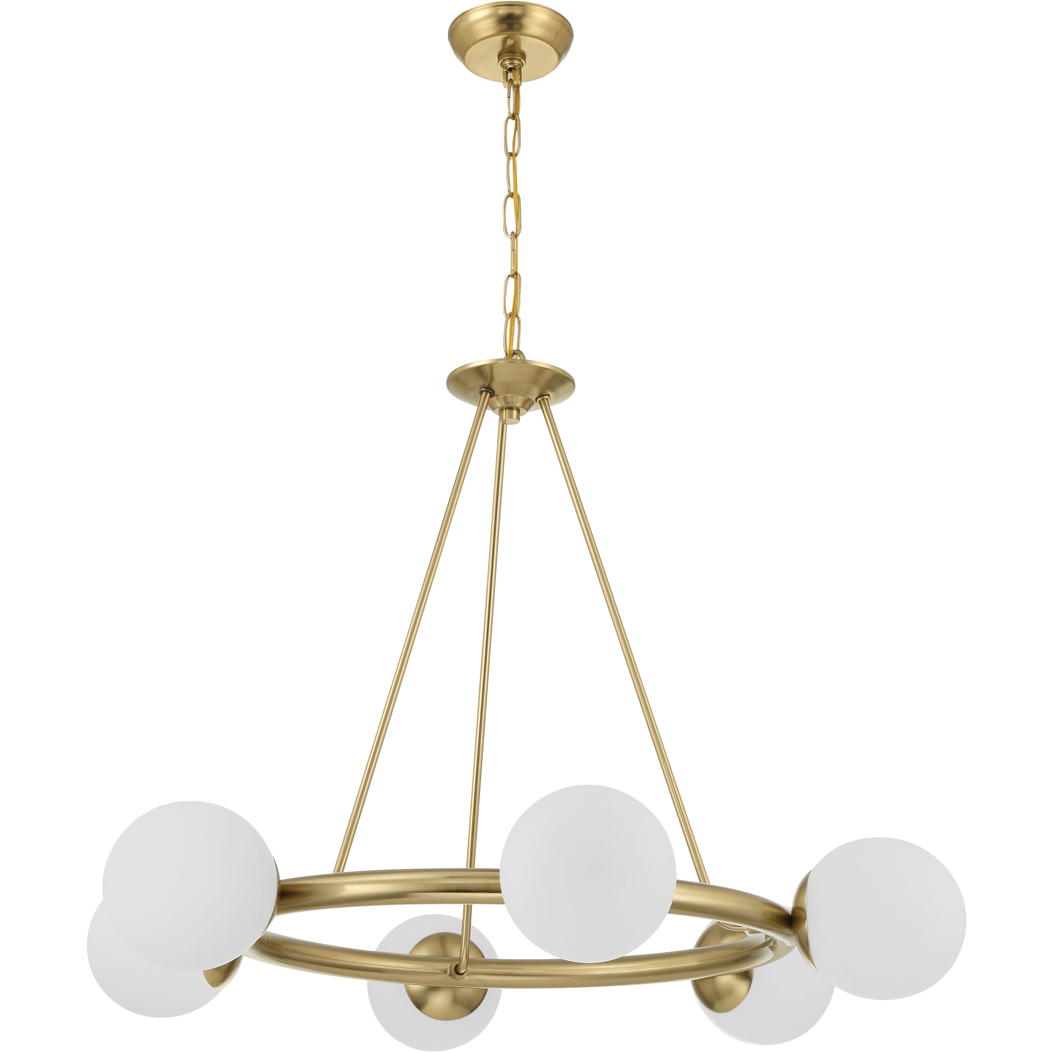 Upper St. Clair 6 Light 33.5 inch Gold Chandelier Ceiling Light