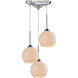 Robinson 3 Light 10 inch Polished Chrome Multi Pendant Ceiling Light, Configurable