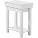 Hampton 24 X 20 inch White Accent End Table