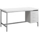 Ramapo 60 X 30 inch White and Silver Computer Desk