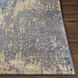 Floral Park 96 X 60 inch Teal Rug, Rectangle