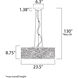 Troy LED 23.5 inch Bronze Multi-Light Pendant Ceiling Light