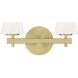 Harleigh 2 Light 15.75 inch Gold Bathroom Vanity Wall Light