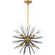 Esopus 8 Light 20 inch Brass and Black Pendant Ceiling Light