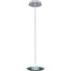 Fabius LED 7 inch Polished Chrome Mini Pendant Ceiling Light