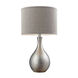 Oakfield 21.5 inch 60 watt Chrome Table Lamp Portable Light