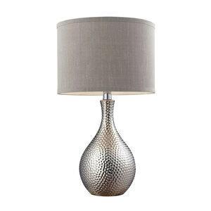 Oakfield 21.5 inch 60 watt Chrome Table Lamp Portable Light