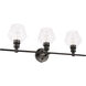 Rochester 3 Light 28 inch Black Wall sconce Wall Light