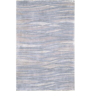 Falls 72 X 48 inch Denim/Taupe/Khaki/Ivory/Camel Rugs, Semi-Worsted New Zealand Wool and Viscose