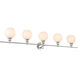 Syracuse 5 Light 47 inch Chrome Wall sconce Wall Light