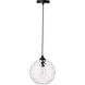 Womelsdorf 1 Light 10 inch Black Pendant Ceiling Light