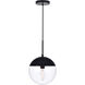 Oyster Bay 1 Light 10 inch Black Pendant Ceiling Light