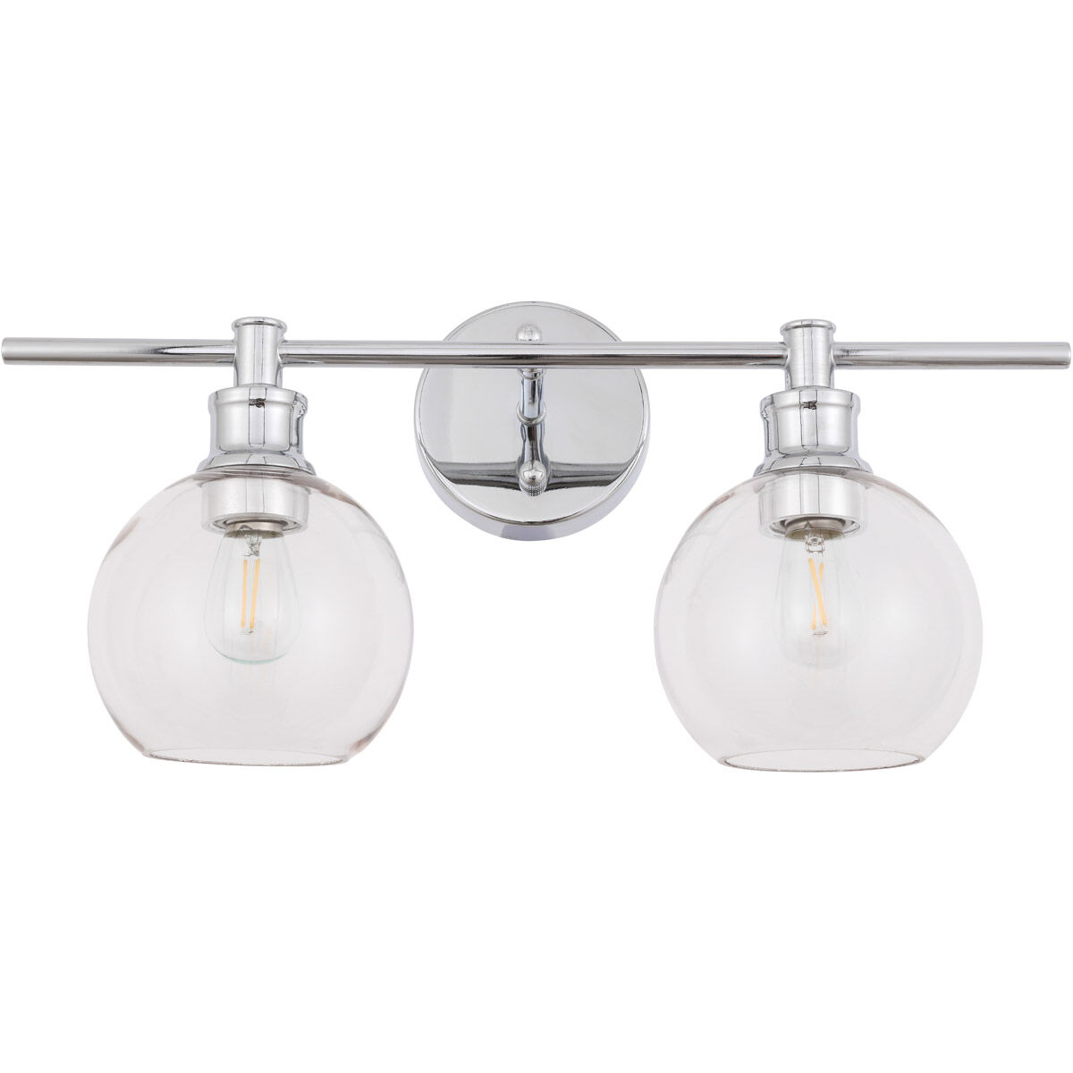 Syracuse 2 Light 19 inch Chrome Wall sconce Wall Light