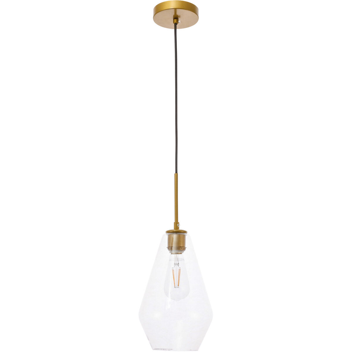 Rochester 1 Light 7 inch Brass Pendant Ceiling Light