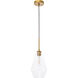 Rochester 1 Light 7 inch Brass Pendant Ceiling Light