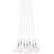 Bushkill 7 Light 12 inch Satin Nickel Multi-Light Pendant Ceiling Light