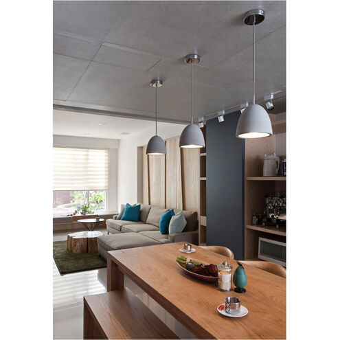 Lee 1 Light 7.8 inch Chrome Mini Pendant Ceiling Light, Small