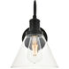 Dean 1 Light 8 inch Black Wall Sconce Wall Light