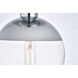 Oyster Bay 1 Light 8 inch Chrome Flush Mount Ceiling Light