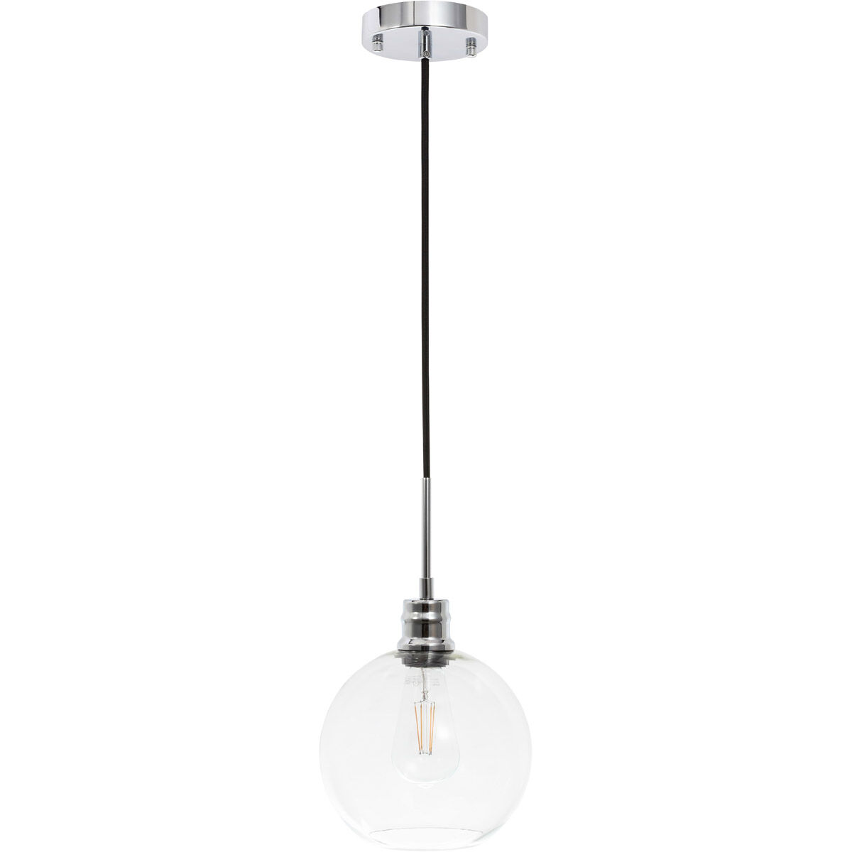 Rensselaer 1 Light 8 inch Chrome Pendant Ceiling Light