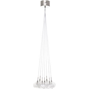 Bushkill 7 Light 12 inch Satin Nickel Multi-Light Pendant Ceiling Light