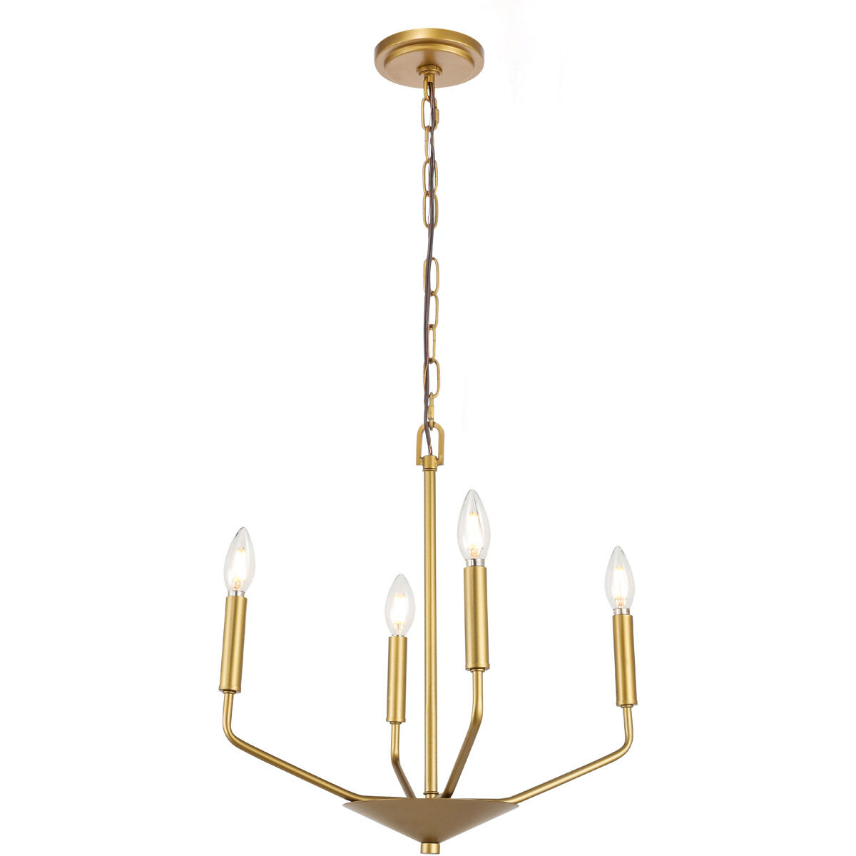 Geneseo 4 Light 18 inch Brass Pendant Ceiling Light