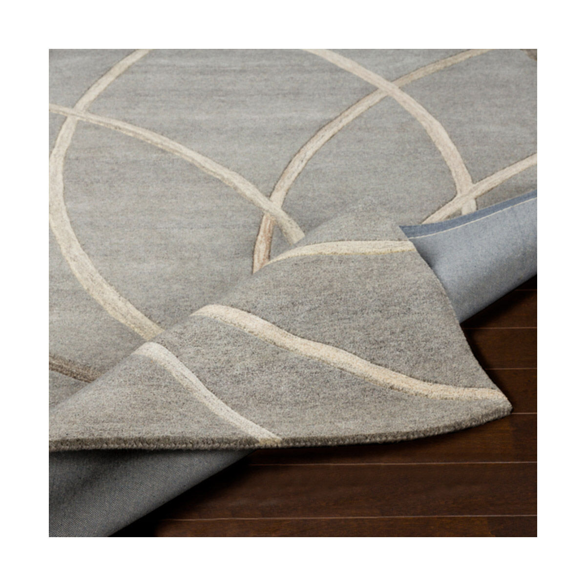 Philadelphia 132 X 96 inch Medium Gray Rug, Rectangle