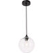 Womelsdorf 1 Light 8 inch Black Pendant Ceiling Light