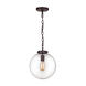 Malone 1 Light 11 inch Oil Rubbed Bronze Mini Pendant Ceiling Light