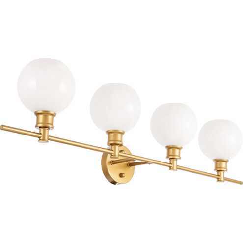 Syracuse 4 Light 38 inch Brass Wall sconce Wall Light