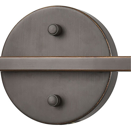 Southport 2 Light 16 inch Matte Black with Satin Brass Vanity Light Wall Light