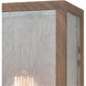 Solvay 1 Light 11 inch Brown with Brushed Brass Outdoor Wall Sconce