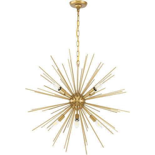 Esopus 8 Light 30 inch Brass Pendant Ceiling Light