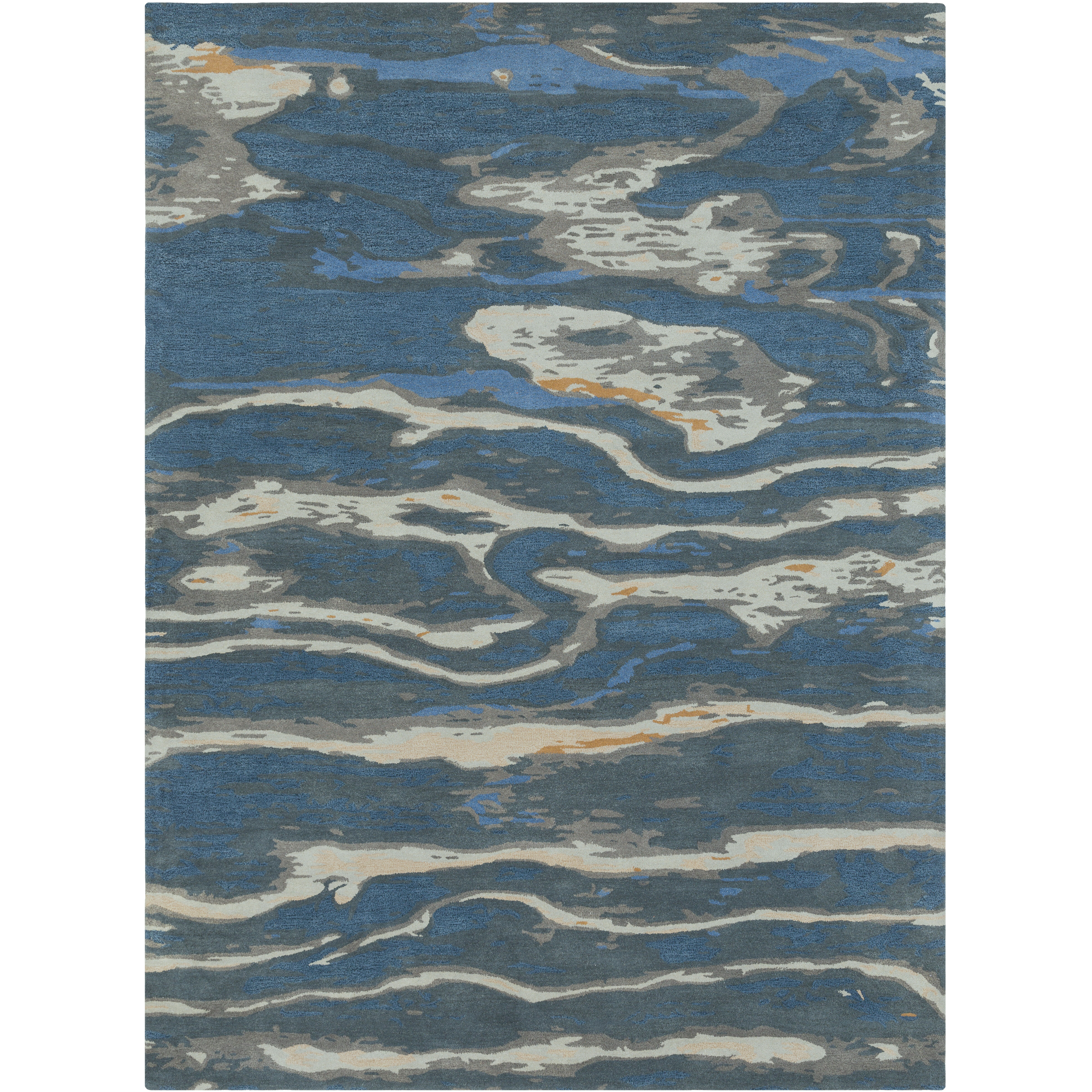 Radnor 132 X 96 inch Dark Blue Rug, Rectangle