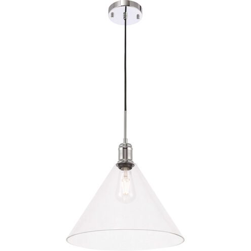 Meadville 1 Light 13.75 inch Chrome Pendant Ceiling Light