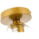 Rochester 1 Light 8 inch Brass Flush Mount Ceiling Light