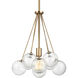 Punxsutawney 1 Light 14 inch Satin Brass Pendant Ceiling Light