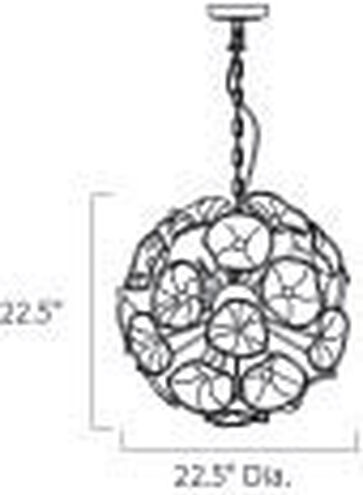 Dunmore 20 Light 23 inch Bronze Single Pendant Ceiling Light