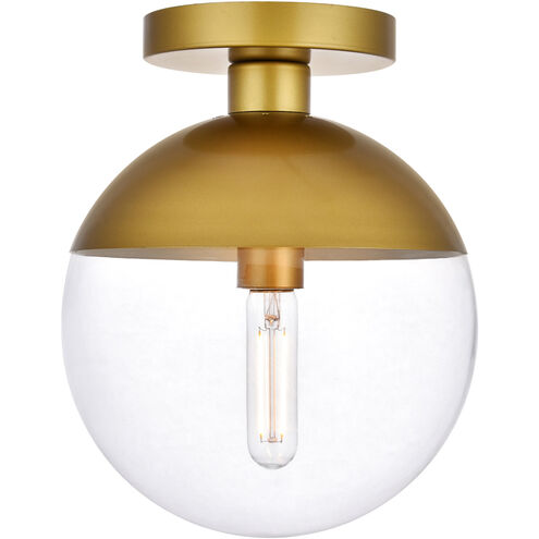 Oyster Bay 1 Light 10 inch Brass Flush Mount Ceiling Light