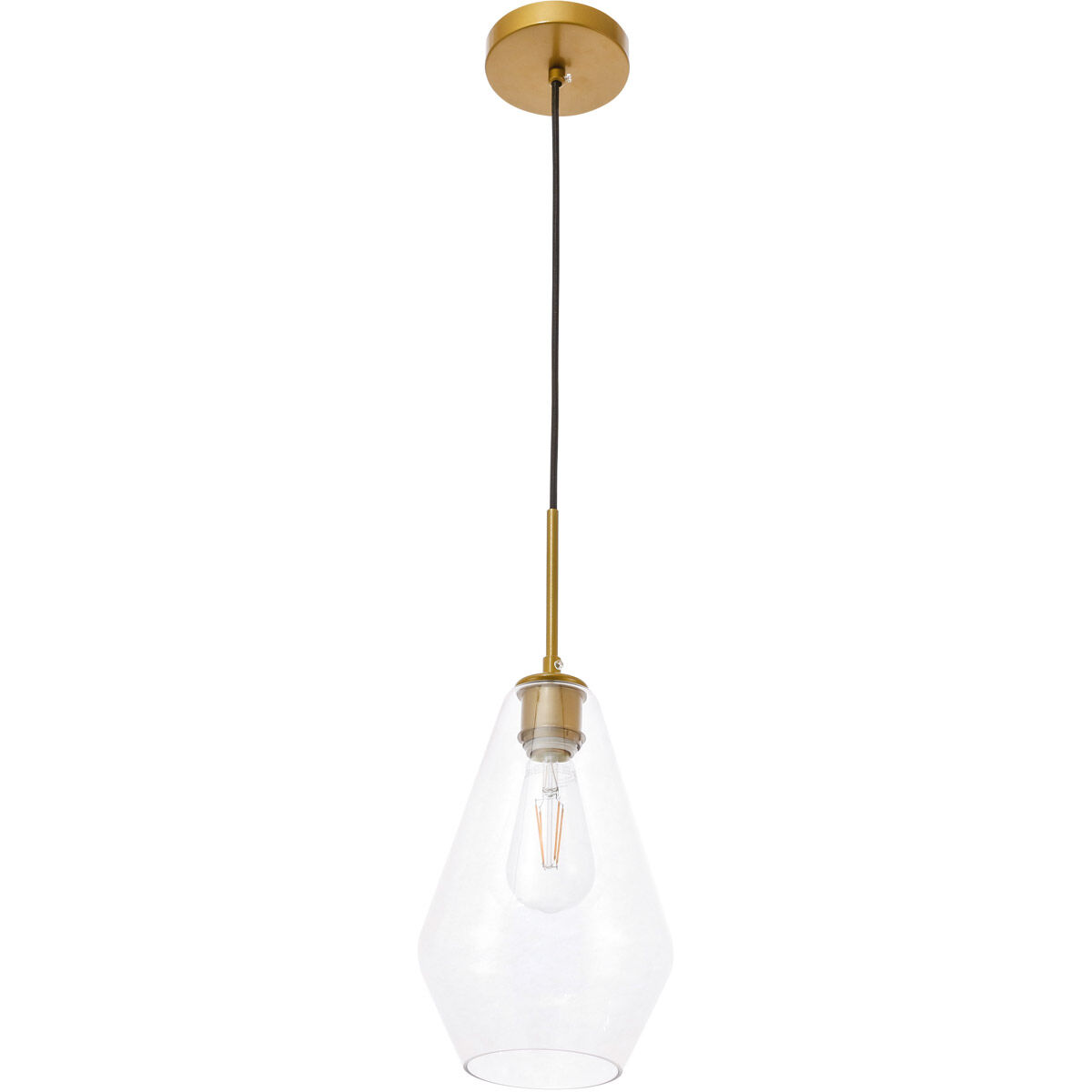 Rochester 1 Light 7 inch Brass Pendant Ceiling Light