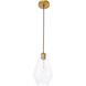 Rochester 1 Light 7 inch Brass Pendant Ceiling Light
