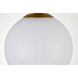Huntington 1 Light 8 inch Brass Flush Mount Ceiling Light